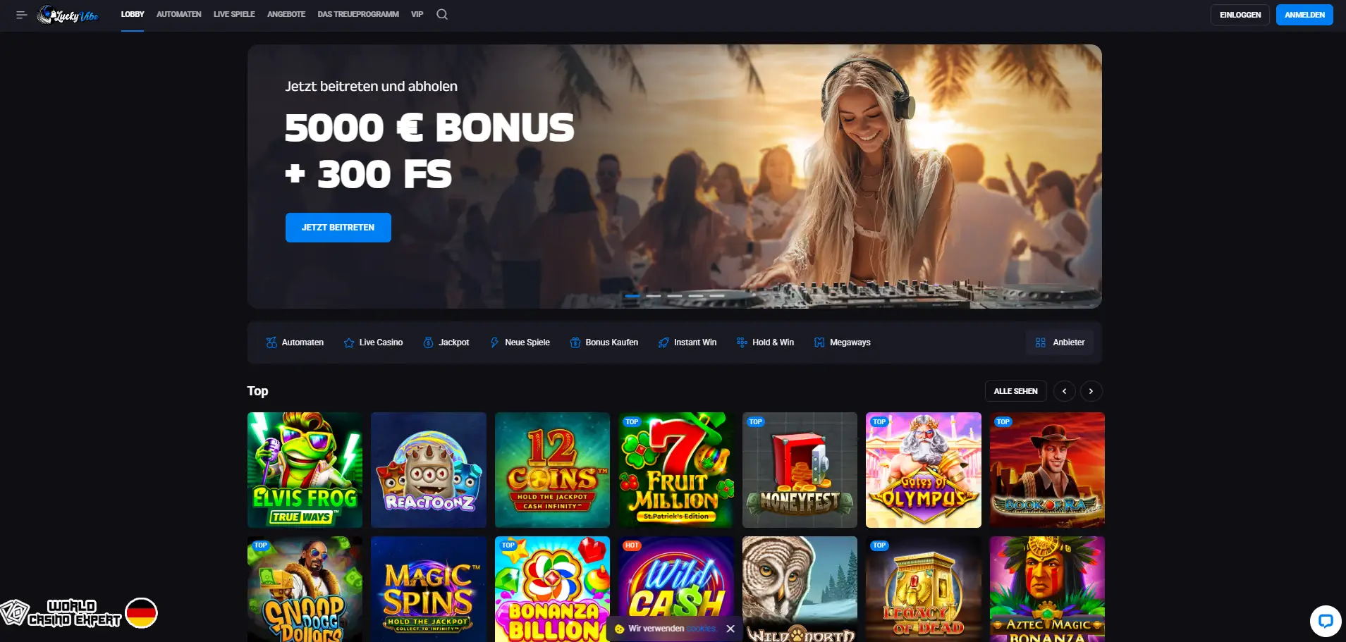 Bewertung des Online-Casino Luckyvibe