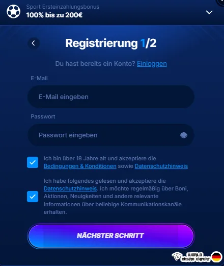 Wie Sie sich registrieren, einzahlen und im Boomerang.bet Casino spielen können, erfahren Sie hier