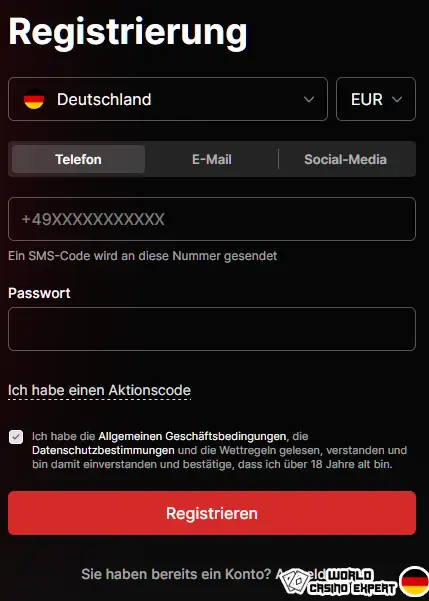 Wie man sich bei Fonbet Casino registriert