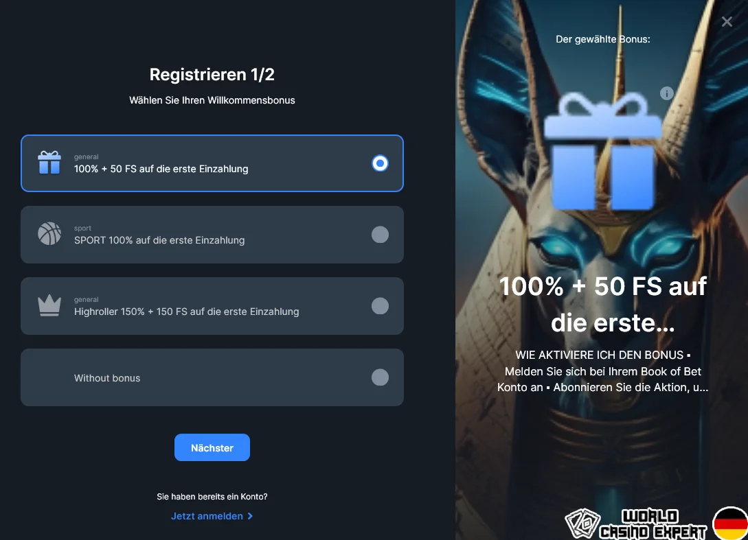 ></noscript>Wie man in Kryptowährung bei Book of Bet Casino einzahlt” width=”1089″ height=”787″ class=”aligncenter size-full wp-image-58909″ /></p>
<h3>Registrierung und Verifizierung Ihres Kontos im Book of Bet Casino</h3>
<p>Die Registrierung und Verifizierung Ihres Kontos bei Book of Bet ist ein einfacher Prozess, der ein sicheres und angenehmes Spielvergnügen garantiert. Melden Sie sich noch heute an, um Zugang zu unserer vielfältigen Auswahl an Spielen und exklusiven Angeboten zu erhalten. Die Verifizierung trägt dazu bei, eine sichere Umgebung für alle Spieler aufrechtzuerhalten und ermöglicht nahtlose Transaktionen, so dass Sie mit ruhigem Gewissen in den Nervenkitzel unseres Casinos eintauchen können.</p>
<h3>Erstellen Sie Ihre digitale Krypto-Brieftasche</h3>
<p>Sobald Ihr Konto verifiziert ist, können Sie Ihre digitale Krypto-Brieftasche einrichten. Sie können aus verschiedenen vertrauenswürdigen Optionen auf dem Markt wählen, wie z. B. Coinbase Wallet, um Ihre nicht vertrauliche Geldbörse zu erstellen, ohne sensible Informationen preiszugeben. Bewahren Sie Ihren privaten Schlüssel auf und geben Sie ihn nicht weiter, um die Sicherheit zu gewährleisten. Übertragen Sie die von Ihnen gewählte Kryptowährung auf Ihr Wallet, damit Sie sicher auf beliebte digitale Währungen zugreifen können.</p>
<h3>Führen Sie eine Zahlung mit Ihrer Krypto-Wallet durch</h3>
<p>Nachdem Sie Ihr Wallet eingerichtet haben, können Sie damit eine Einzahlung im Kassenbereich vornehmen. Wählen Sie die Option „Einzahlung“, wählen Sie Ihr Wallet aus, geben Sie den gewünschten Einzahlungsbetrag ein und genießen Sie den Vorteil der sofortigen Transaktionsverarbeitung, wodurch lange Wartezeiten für Einzahlungen entfallen.</p>
<h2>Book of Bet Casino Kundenbetreuung</h2>
<p>Book of Bet Casino legt großen Wert auf den Kundensupport und bietet eine Reihe von Dienstleistungen an, um den Spielern bei allen Fragen und Problemen zu helfen, auf die sie stoßen könnten. Das Casino bietet mehrere Kontaktoptionen, einschließlich Live-Chat, E-Mail und einen umfangreichen FAQ-Bereich, der häufige Fragen und Bedenken anspricht. Dieses Engagement für einen reaktionsschnellen und effektiven Kundenservice stellt sicher, dass die Spieler bei Bedarf schnell Lösungen finden und Unterstützung erhalten. Das Book of Bet Casino ist bestrebt, mit seinen engagierten Kundendienstmitarbeitern ein hohes Maß an Zufriedenheit unter seinen Nutzern aufrechtzuerhalten und eine vertrauenswürdige und unterstützende Spielumgebung zu fördern.</p>
<h2>FAQ</h2>
<h3>📌 Ist Book of Bet Casino ein sicherer und geschützter Ort für Online-Glücksspiele?</h3>
<p>Ja, Book of Bet Casino ist eine sichere und geschützte Online-Glücksspielplattform. Es operiert unter einer Lizenz von Anjouan und implementiert fortschrittliche Sicherheitsmaßnahmen zum Schutz der persönlichen und finanziellen Daten der Spieler, um eine vertrauenswürdige Spielumgebung zu gewährleisten.</p>
<h3>📌 Welche Spielauswahl bietet das Book of Bet Casino?</h3>
<p>Das Book of Bet Casino bietet eine umfangreiche Spielesammlung mit über 5.000 Titeln, darunter eine Vielzahl von Slots, Tischspielen und Live-Dealer-Optionen. Diese große Auswahl sorgt für ein abwechslungsreiches Spielerlebnis, das allen Vorlieben gerecht wird.</p>
<h3>📌 Mit welchen Softwareentwicklern arbeitet das Book of Bet Casino zusammen?</h3>
<p>Das Book of Bet Casino kooperiert mit führenden Softwareentwicklern wie 3 Oaks, BGaming, BFGaming und NetEnt. Diese Partnerschaften garantieren ein vielfältiges und hochwertiges Spielerlebnis.</p>
<p><script type=
